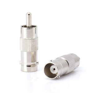 BNC Female to RCA Male Connector - front view