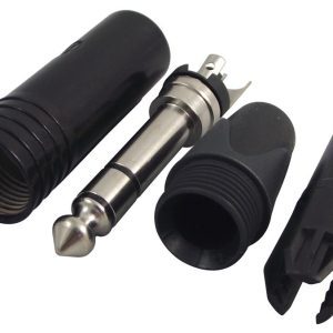 STEREO JACK PLUG - NICKEL CONTACTS/ NICKEL SHELL