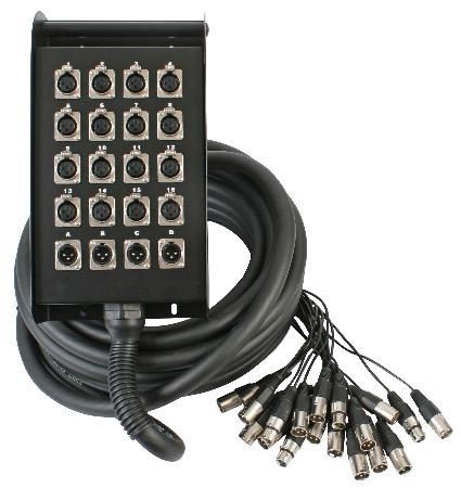 Stage Box XLR 16 Send 4 Return 30m 98ft – AV Store - Professional Sound -  Lighting - Video