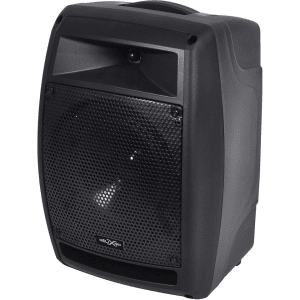 Helix 158x, 150 watt (100 watt RMS) 8" full range, portable PA system with built-in Bluetooth/SD/USB Player Recorder. With 1 x Wireless Receiver