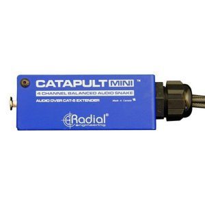 Radial CATAPULT MINI TRS - 4ch cat-5 mini breakout box to TRS 1/4" tails, uses shielded cat-5