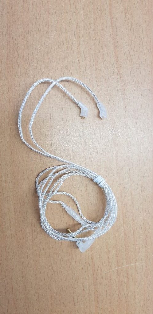 KZ IEM Silver plated Upgrade Earphone Cable - B Pin