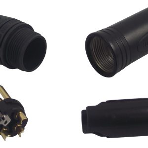 Neutrik NC3MXX-B Male XLR Black / Gold Pins