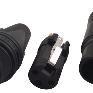 Neutrik NC3FXX-B Female 3 pin XLR Black / Gold Pins