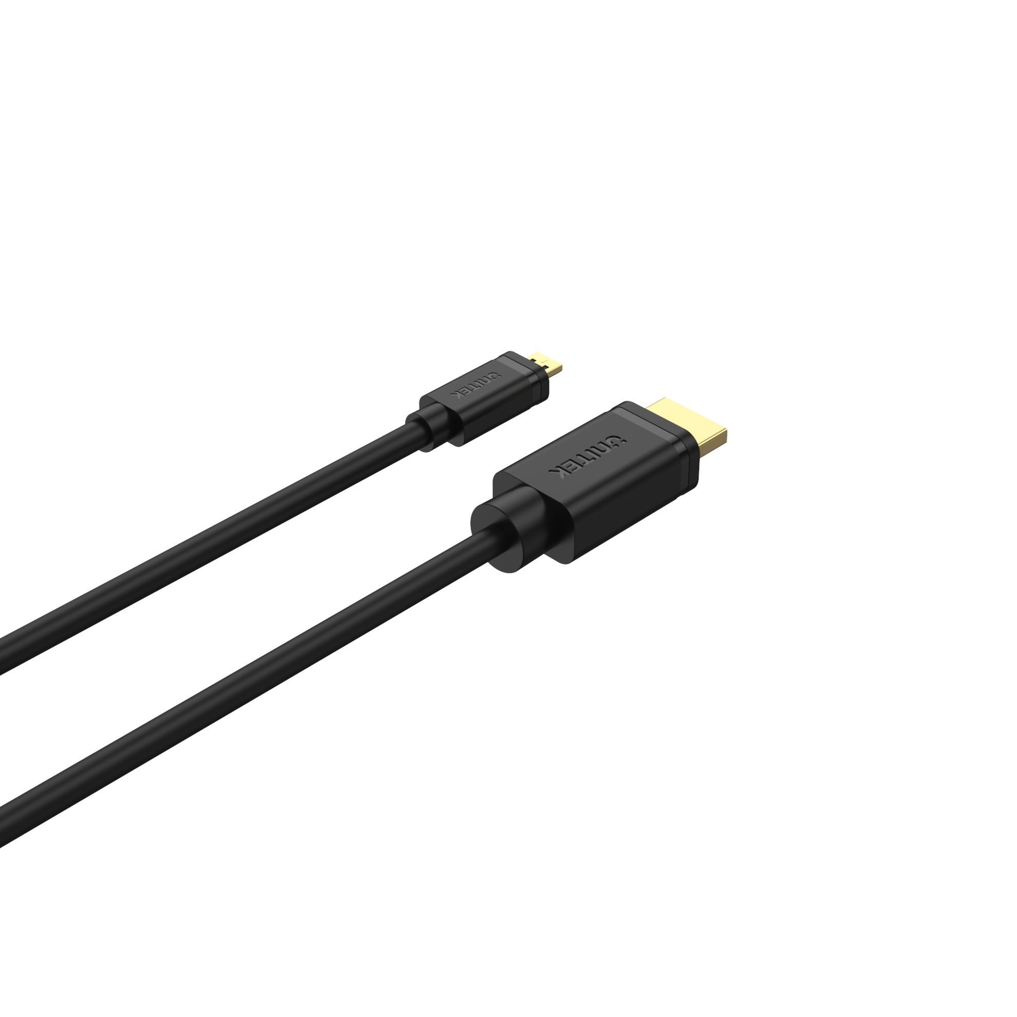 UNITEK 2M Micro HDMI Male to HDMI Male Cable - Image 2