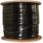 RG6/U Black 75 Ohm Coax Cable 1000ft 305m Drum