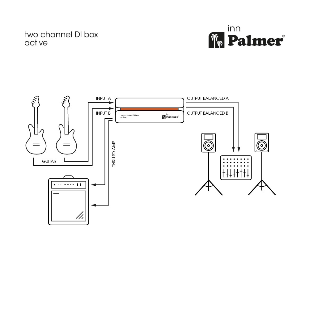 Palmer River Inn 2-Channel Active DI Box - Dual Input Direct Injection - Image 4