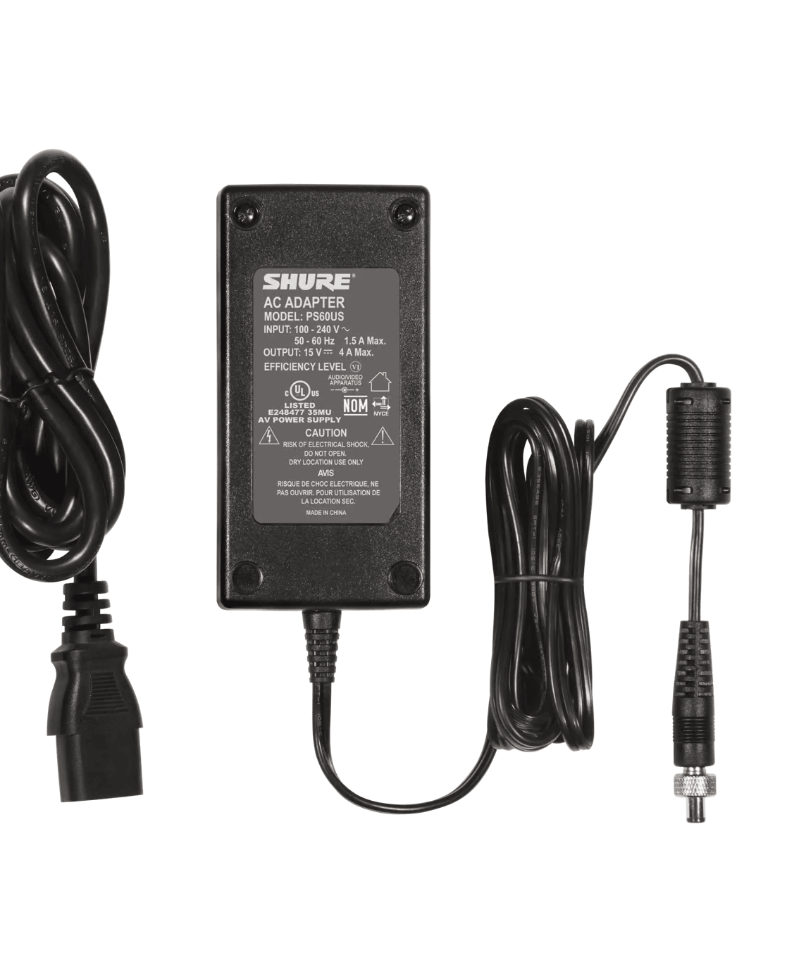 Shure Power Supply 15v P60 (PS45)