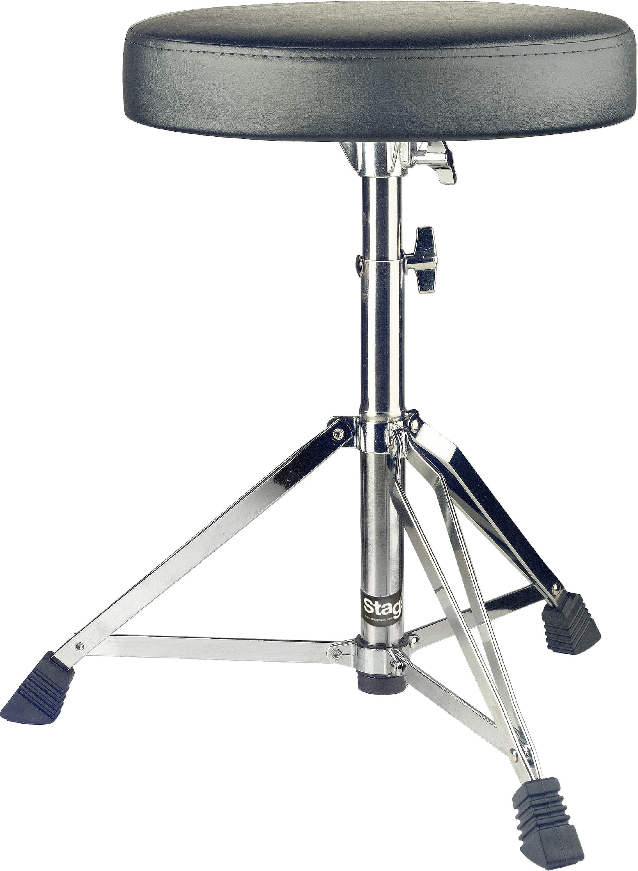 Drum throne, double braced, chrome finish - Image 2