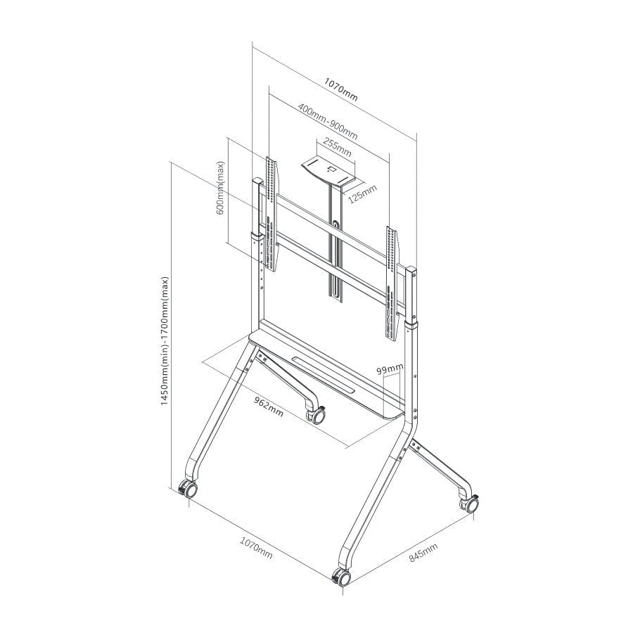 TV Mobile Cart 60" - 100" screens - Image 5