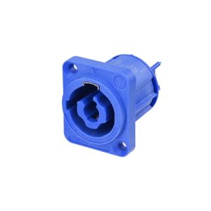 PowerCON chassis connector, power-in, blue