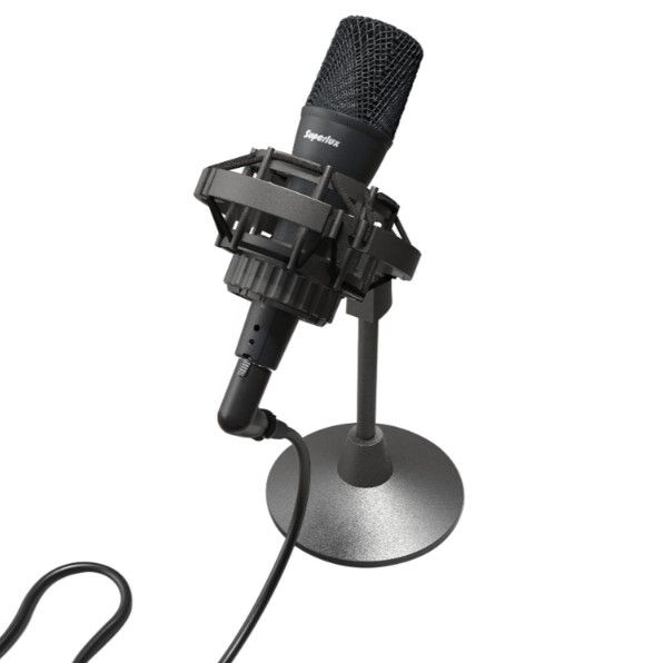 Superlux D108 MKII Dynamic Podcast Microphone Bundle