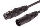 EWI DMX3-20 – 3-Pin XLR Male to XLR Female DMX Cable (20 ft / 6 m)