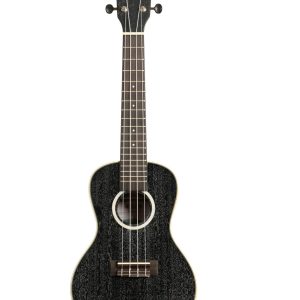 Kala All Solid Salt & Pepper Doghair Mahogany Concert Ukulele with Bag