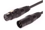 EWI DMX3-10 – 3-Pin XLR Male to XLR Female DMX Cable (10 ft / 3 m)