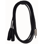 EWI 3.5mm TRS Jack To 2 x Male XLR 30 Ft /9m