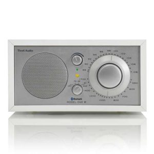 Model One BT AM/FM Bluetooth Table Radio White / Silver