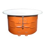 8" premium ceiling speaker with backcan 60 watts 70V/100V/8ohm.B&W magnetic grill included.