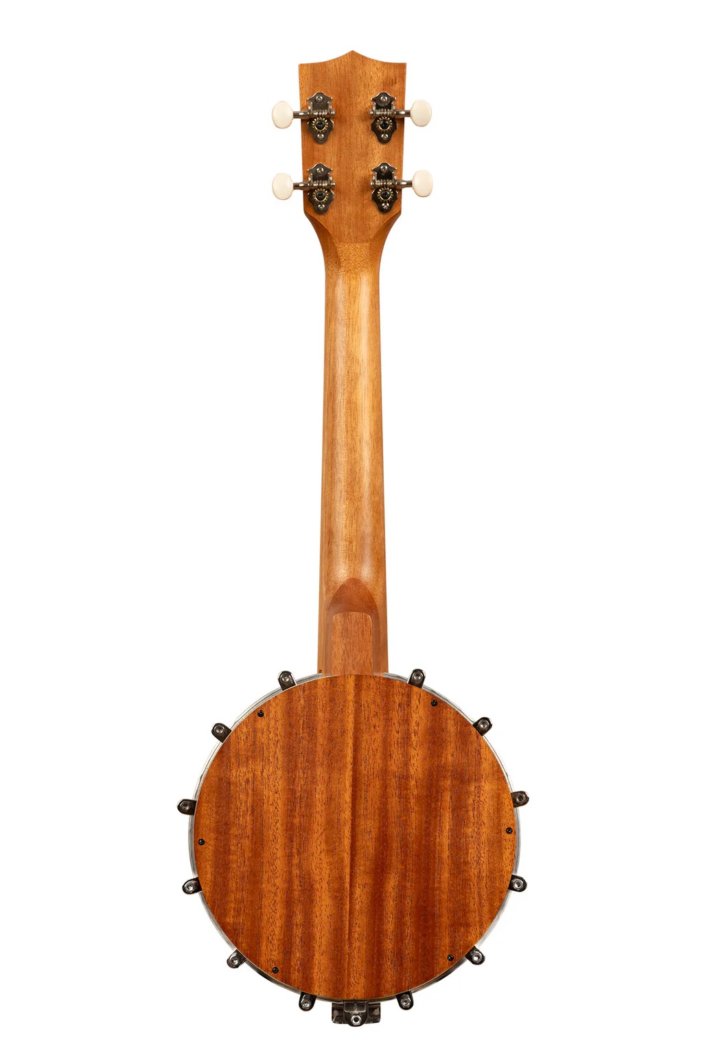 Kala Natural Mahogany Banjo Concert Ukulele with Bag - Image 4