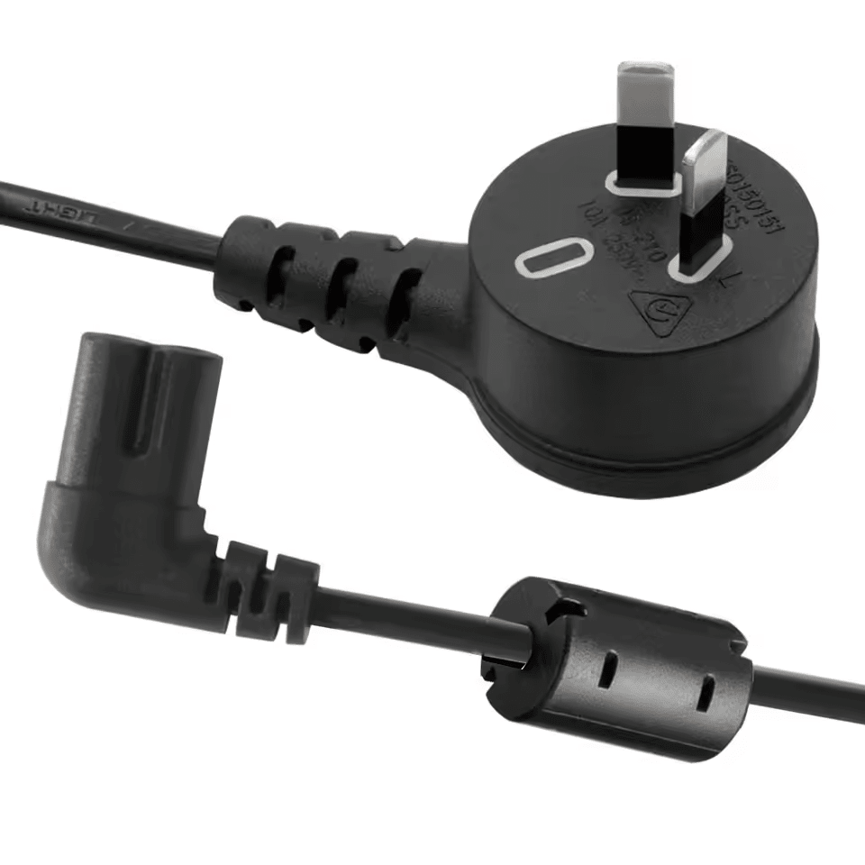 Low Profile Right Angle Figure 8 Power Cable 1.5m