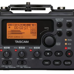 TASCAM DR-60DmkII 4-Track Audio Field Recorder & Mixer for Video
