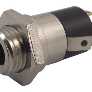 3.5mm 4-Pole TRRS Panel Mount Jack – Nickel Plated, Metal Body