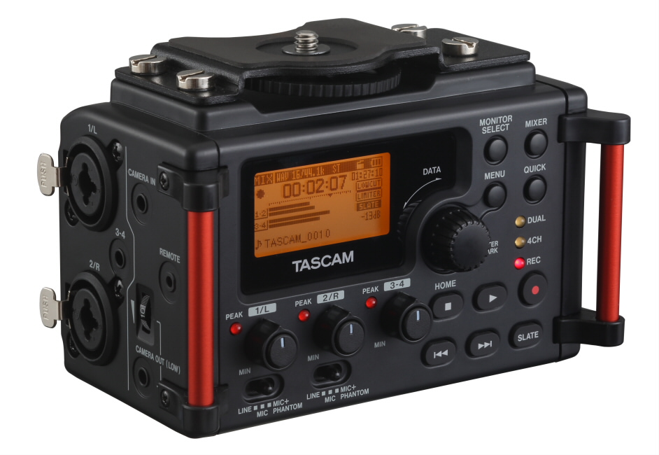 TASCAM DR-60DmkII 4-Track Audio Field Recorder & Mixer for Video - Image 2