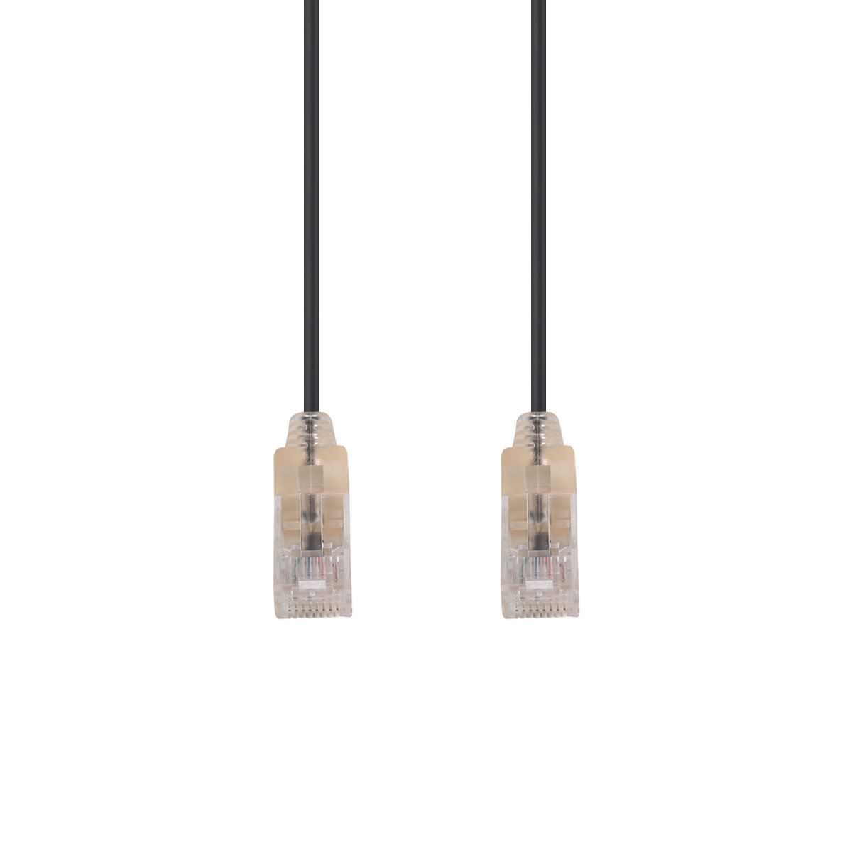 2m Cat6A 10G Ultra-Slim UTP LSZH Patch Lead – Black - Image 3