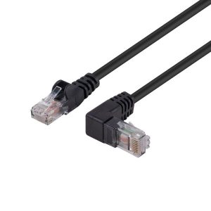 1.5m Cat6 UTP Right Angle Patch Lead – Black