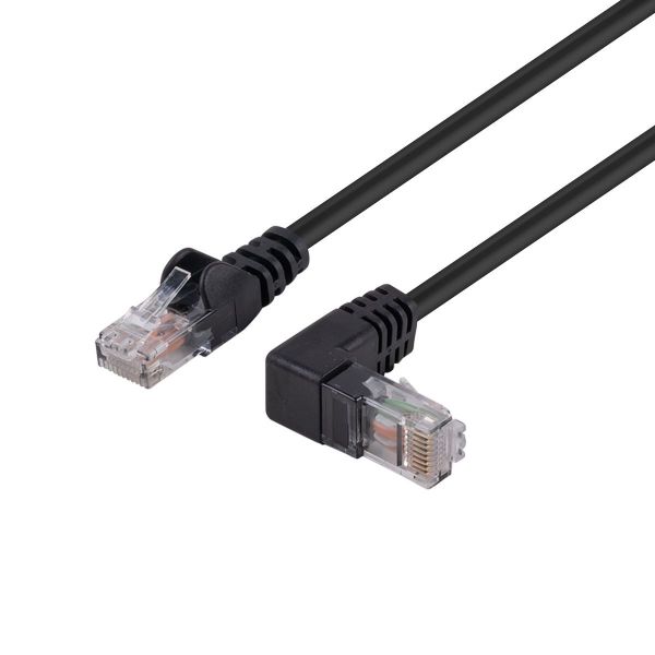 1.5m Cat6 UTP Right Angle Patch Lead – Black