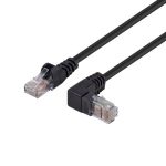 1m Cat6 UTP Right Angle Patch Lead – Black