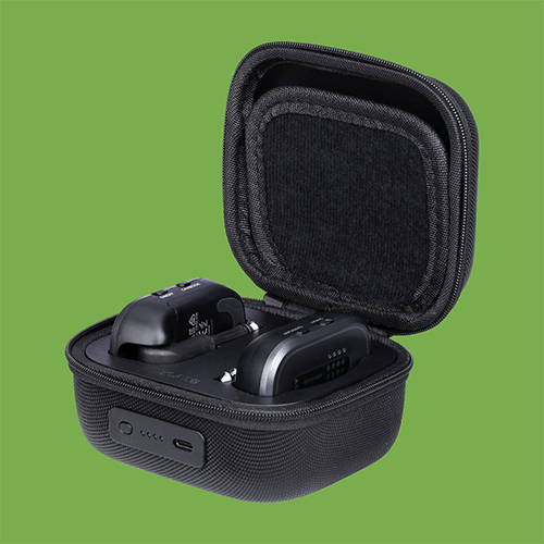 Portable 5000mAh charging case for the Xvive A58 Guitar Wireless System. - Image 2