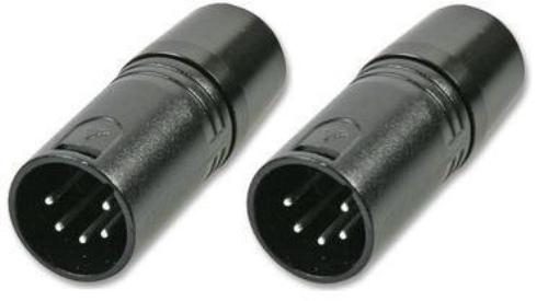 5 Pin XLR DMX Terminator, Plug 2 Pack