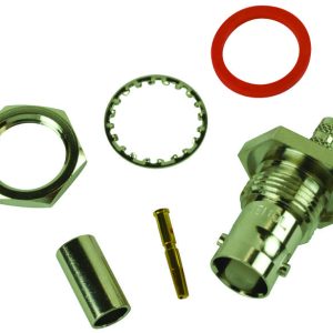 RF/COAXIAL, BNC BULKHEAD JACK STR 50 OHM