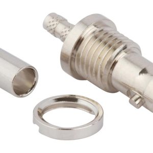 RF / Coaxial Connector, HD BNC Coaxial, Straight Jack, Crimp, 75 ohm