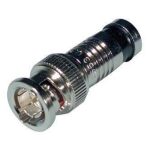 RG59 BNC Male Compression Connector - Black