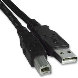 USB Cable A to B USB 2.0 Black - 1m