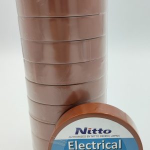 Nitto Insulation Tape 20m x 19mm - Brown 10 Pack