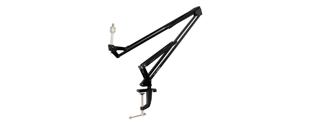 Microphone stand with boom scissor arm for desktop studio