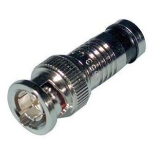 RG59 BNC Male Compression Connector - Black