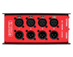 Cat box 8 SoundTools 4-Male XLR and 4-Female XLR to Ethercon Stage Box with Parallel