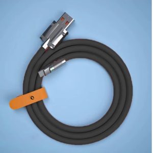 Super Fast Charge USB-A to USB-C Liquid Silicone - Black