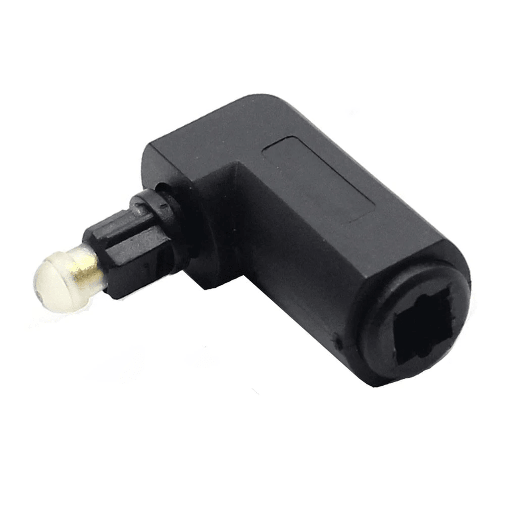 Toslink 90 Degree Optical Adaptor Rotate 360 degrees - front view