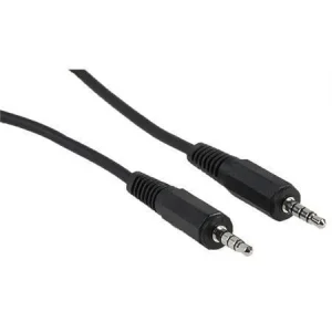 1.8m 4 Pole TRRS 3.5mm Cable - front view
