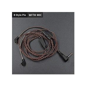 B Pin KZ IEM Upgrade/Replacement Cable With Mic