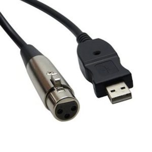 XLR to USB Input Cable