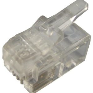 Modular Connector, RJ22 Plug, 1 x 1 (Port), 4P4C, Cable Mount