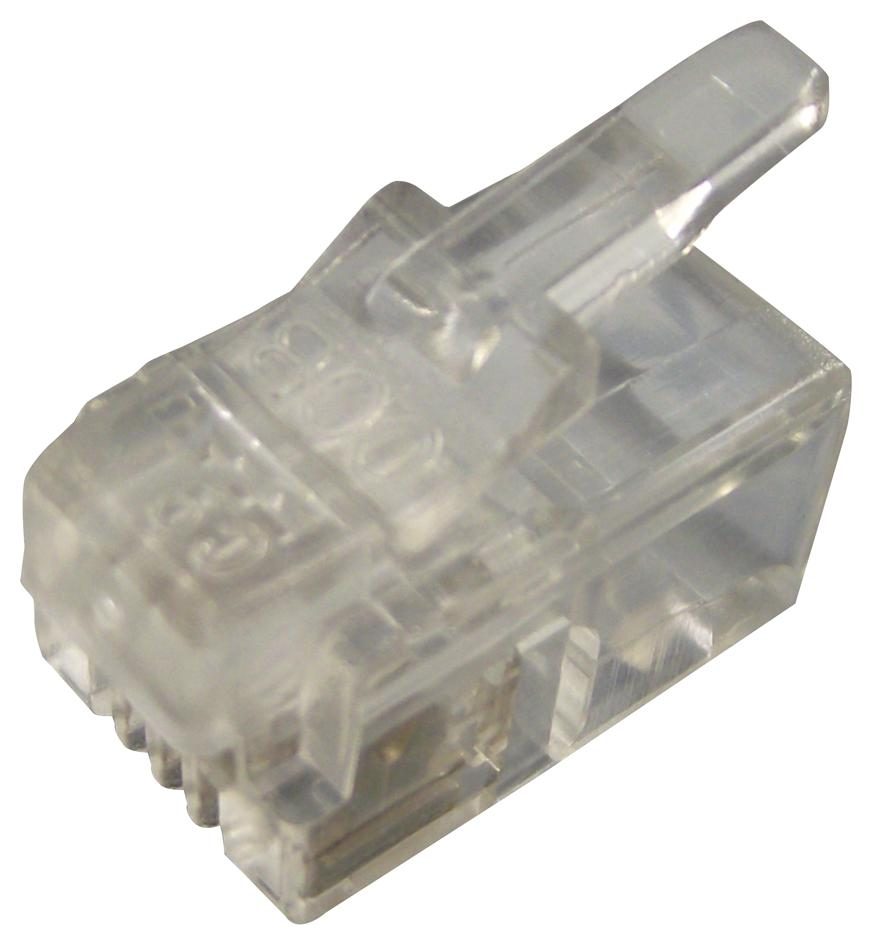 Modular Connector, RJ22 Plug, 1 x 1 (Port), 4P4C, Cable Mount