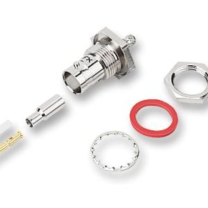 RF / Coaxial Connector, BNC Coaxial, Straight Bulkhead Jack, Crimp, 50 ohm