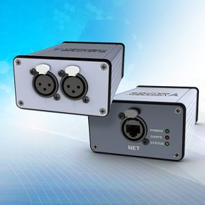 2-channel XLR Female Dante Line Level Audio Output